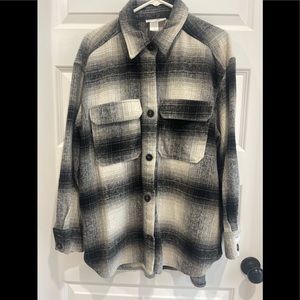 Rustic Black and White Flannel